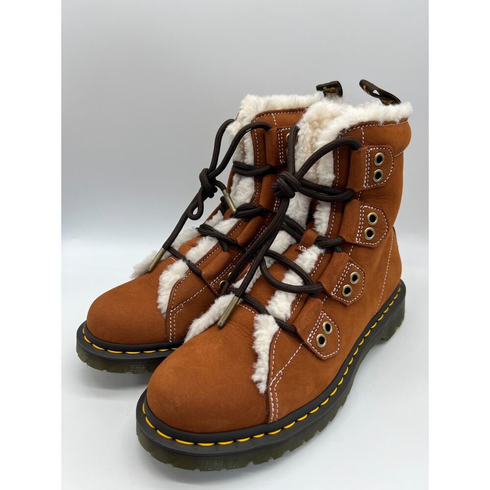 Dr. Martens 1460 Lace to Toe Fur Lined Buttersoft Lace Up Boots Women's Size 10 - Picture 10 of 16